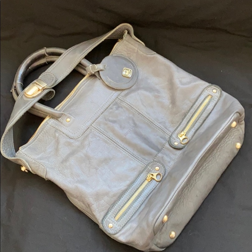 See by Chloe gray leather tote